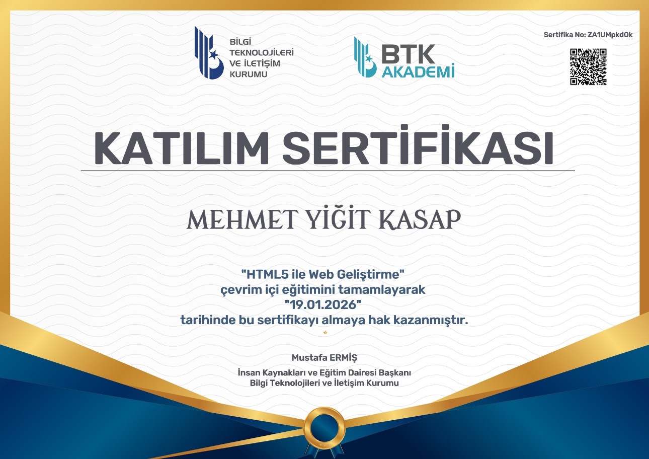 HTML5 ile Web Geliştirme